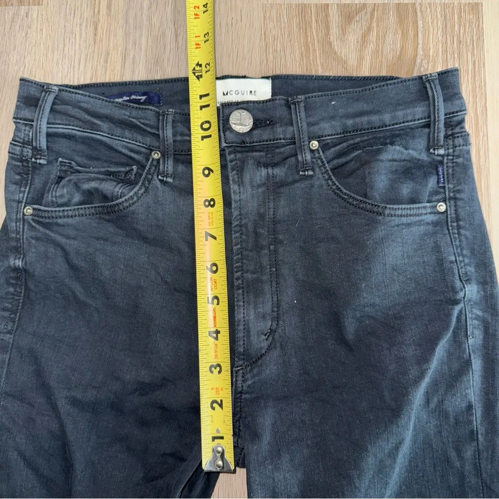 McGuire Newton Skinny Jeans with Grommets Faded Black - Size 28